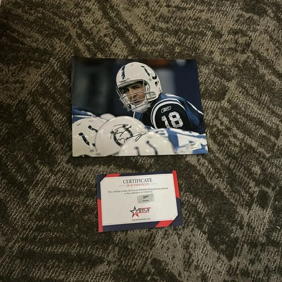 Peyton Manning Hall of Fame legend signed photo colts Denver broncos - Picture 1 of 1